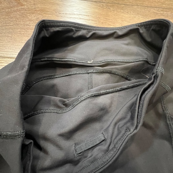 Lululemon Speed Crops Black Sz 6 W6HAYS Drawstring 23" Inseam High Waist Running - Picture 9 of 12